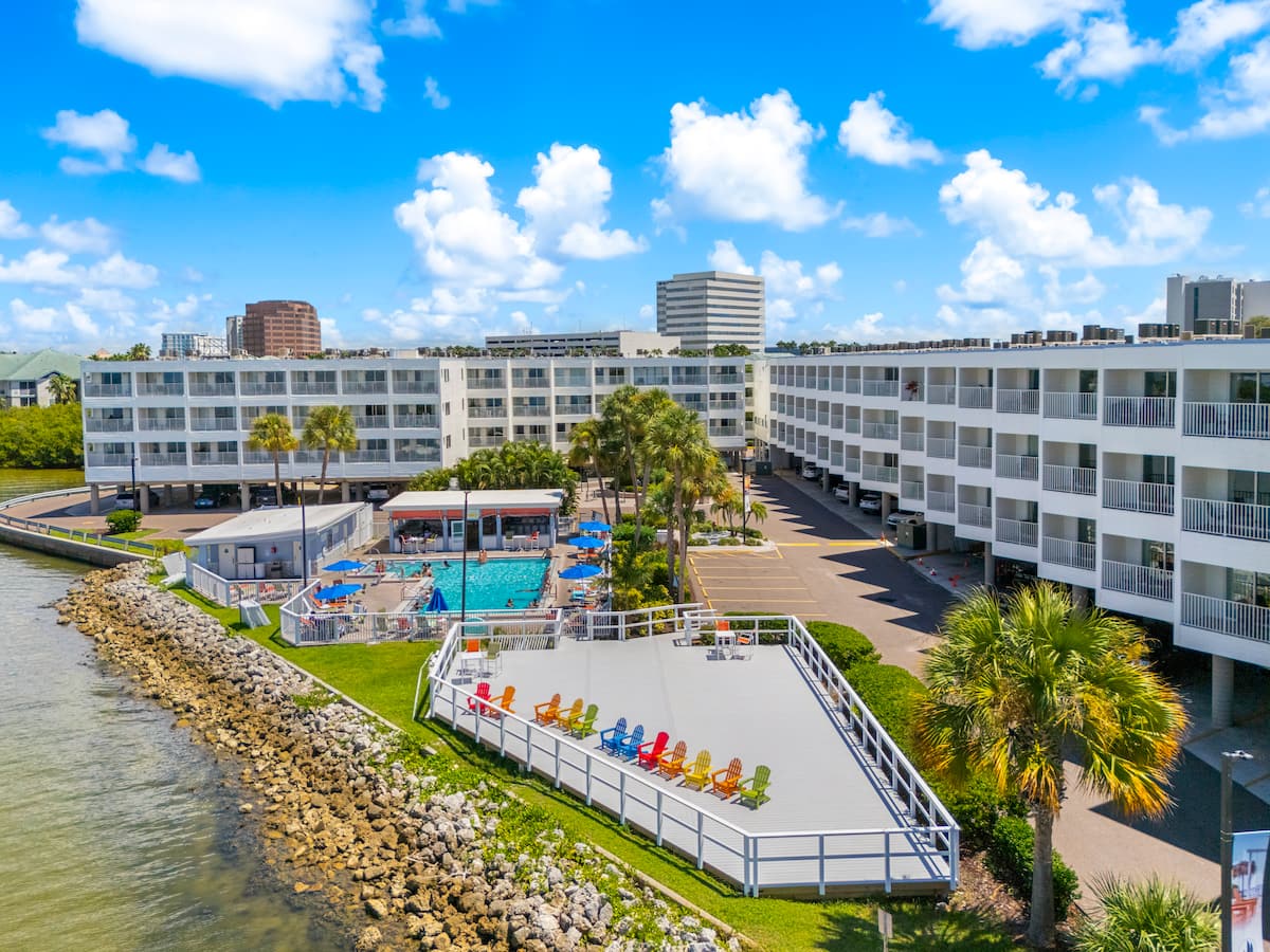 A view at The Flamingo Water View on the Gulf Coast of Florida