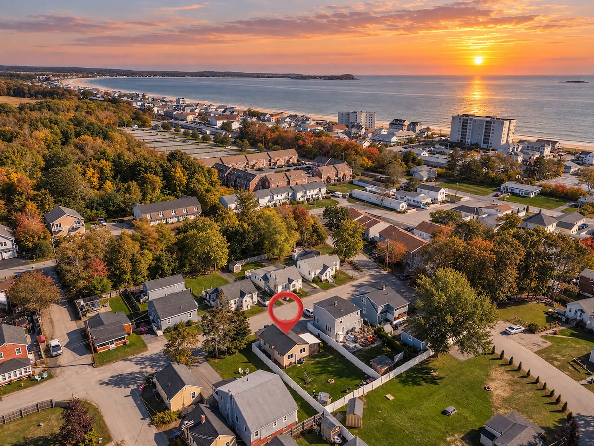 Sunset over Old Orchard Beach, Maine