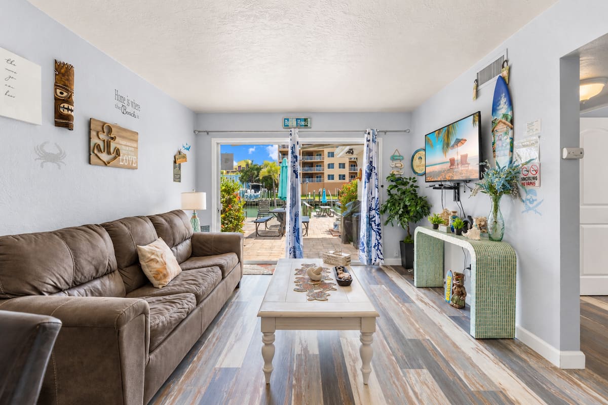 Another view at the Beachside Canal Home on Treasure Island, Florida